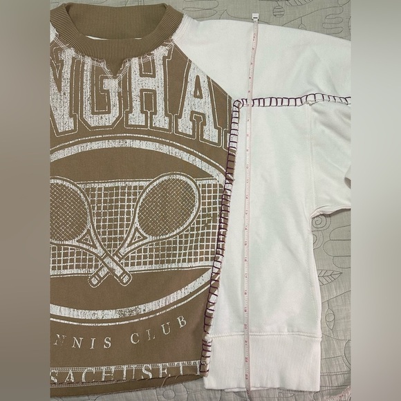 NWT FP Movement Double Header Graphic Crew XS Fern Combo with Pockets! - Picture 12 of 14